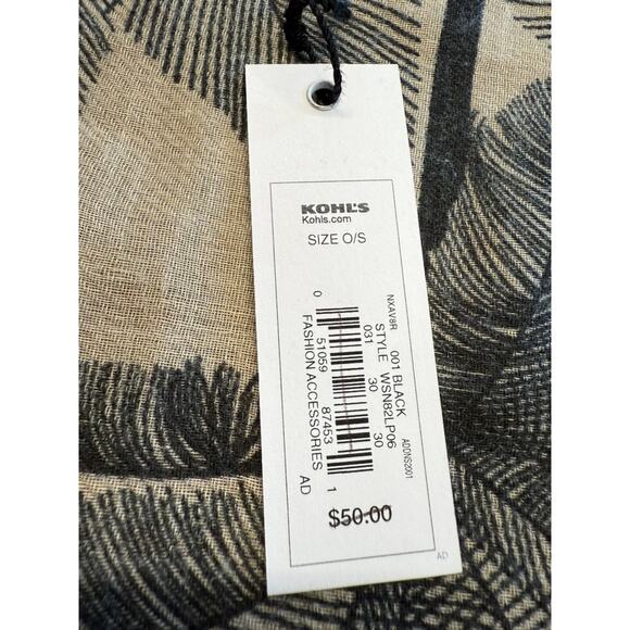 NWT!! "SONOMA" Beachy Swimsuit Cover Up One Size MSRP-50.00 Palm Tree Poolside - Picture 5 of 8